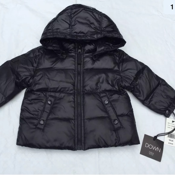 SAM. New York***Black Unisex Coat**12-18~18-24mo NWT - Picture 2 of 4